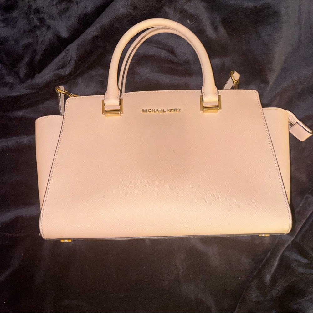 Michael Kors Beige Satchel Bag